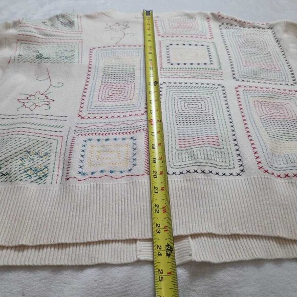 XXL Never Fully Dressed x Anthropologie embroidered work cardigan sweater - Picture 12 of 12